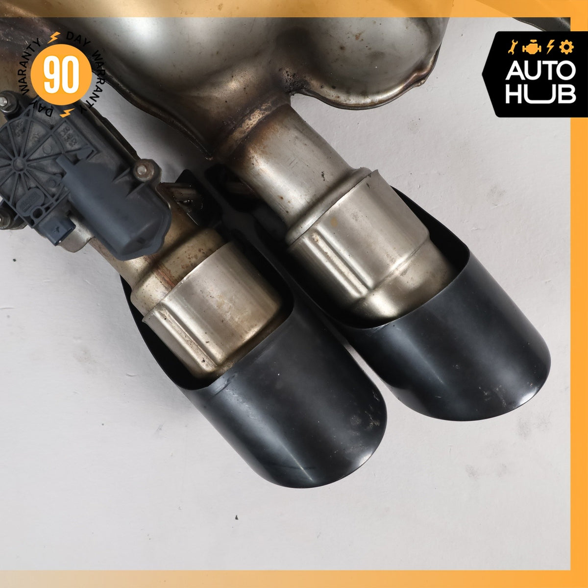 15-18 Porsche Macan 95B GTS Sport Left Side Exhaust Muffler w/ Valves OEM 46k - photo 3