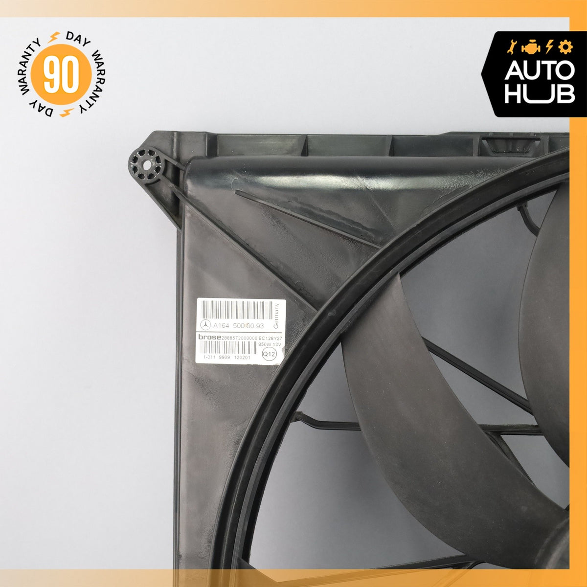 07-13 Mercedes X164 GL350 ML350 Engine Motor Cooling Fan Assembly 1645000093 OEM - photo 3