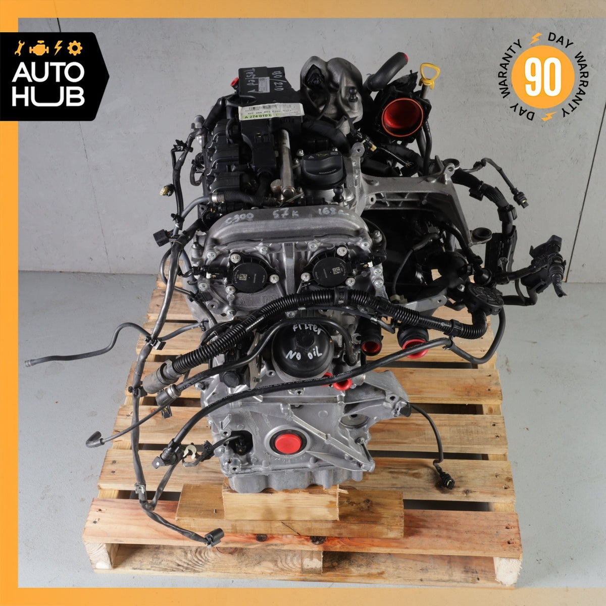 15-20 Mercedes W205 C300 E300 RWD M274 2.0L Engine Motor Assembly 274.920 OEM - photo 2