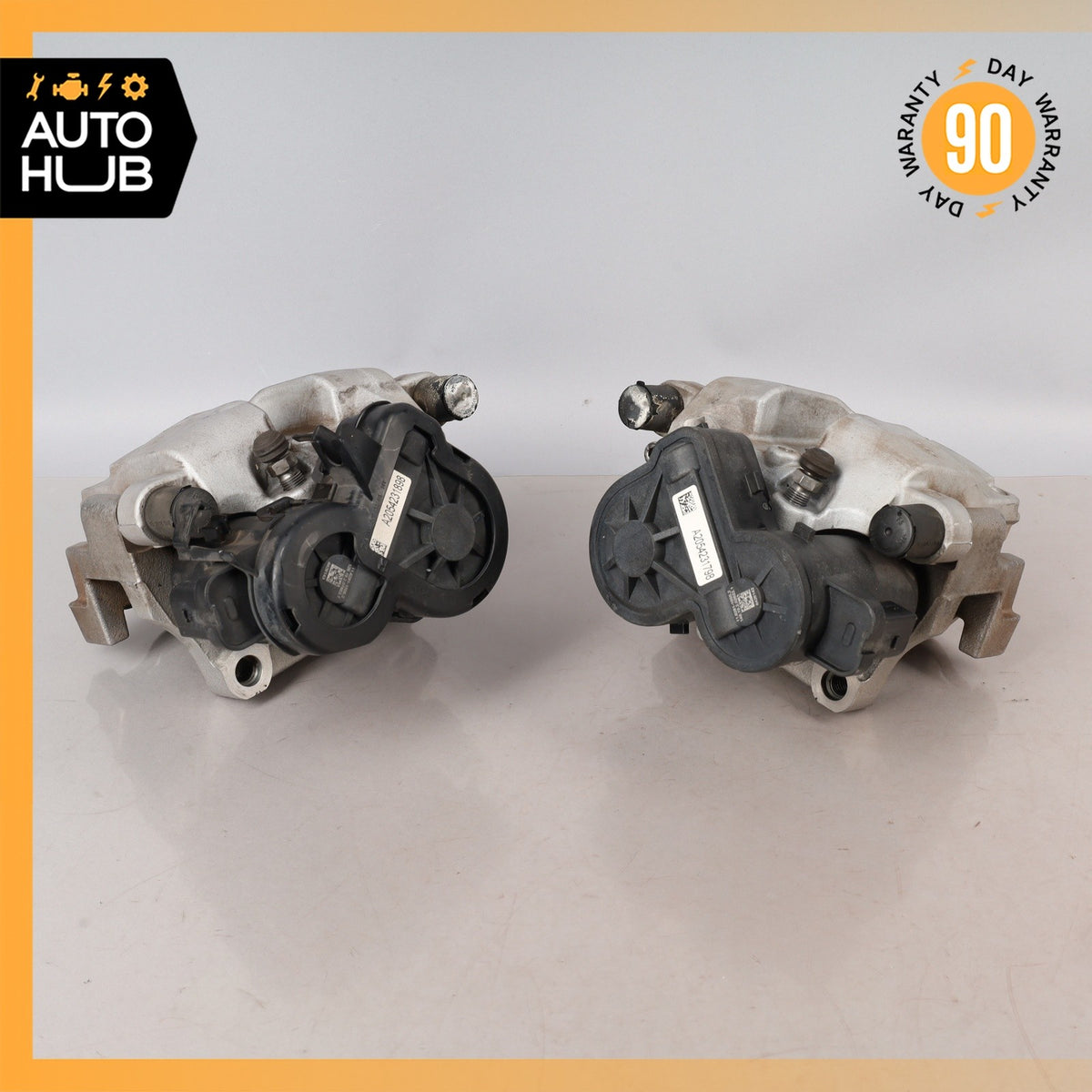 Mercedes W205 C300 C350e Rear Brake Caliper Calipers w/ Actuator Set OEM - photo 16