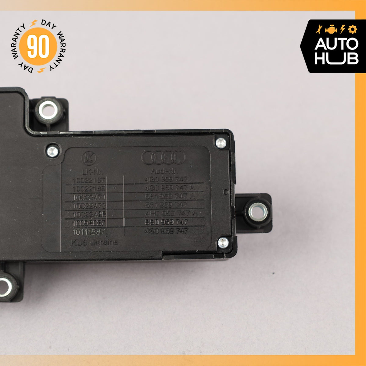 17-19 Audi 4M Q7 Front Left Driver Side Power Seat Control Switch OEM 87k - photo 7