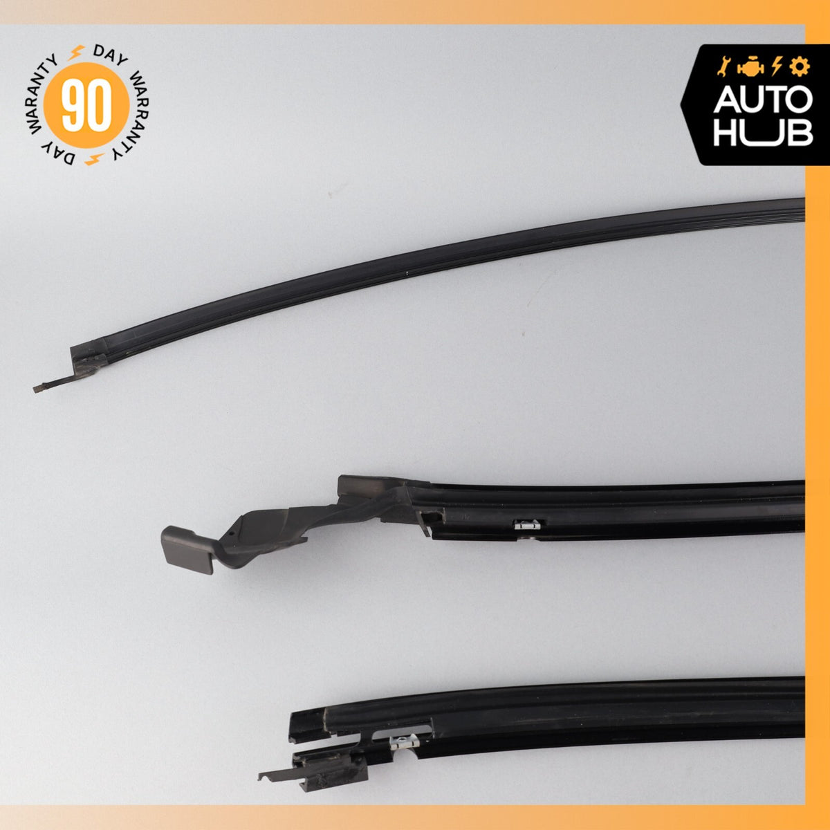 00-06 Mercedes W220 S600 S500 S55 AMG Front Window Glass Moulding Trim Set OEM - photo 9