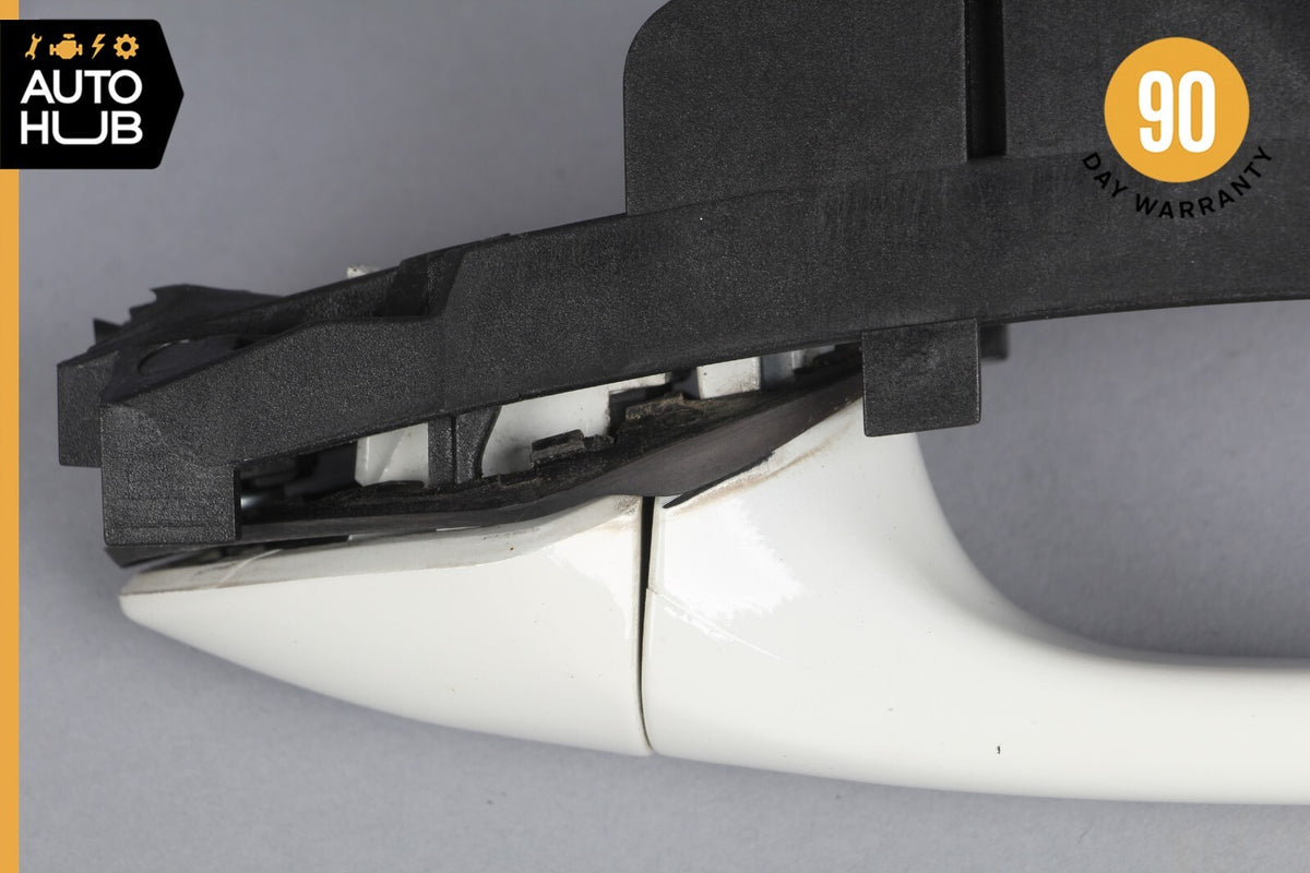 03-09 Mercedes W211 E350 E550 Exterior Door Handle Rear Left Side White OEM - photo 6
