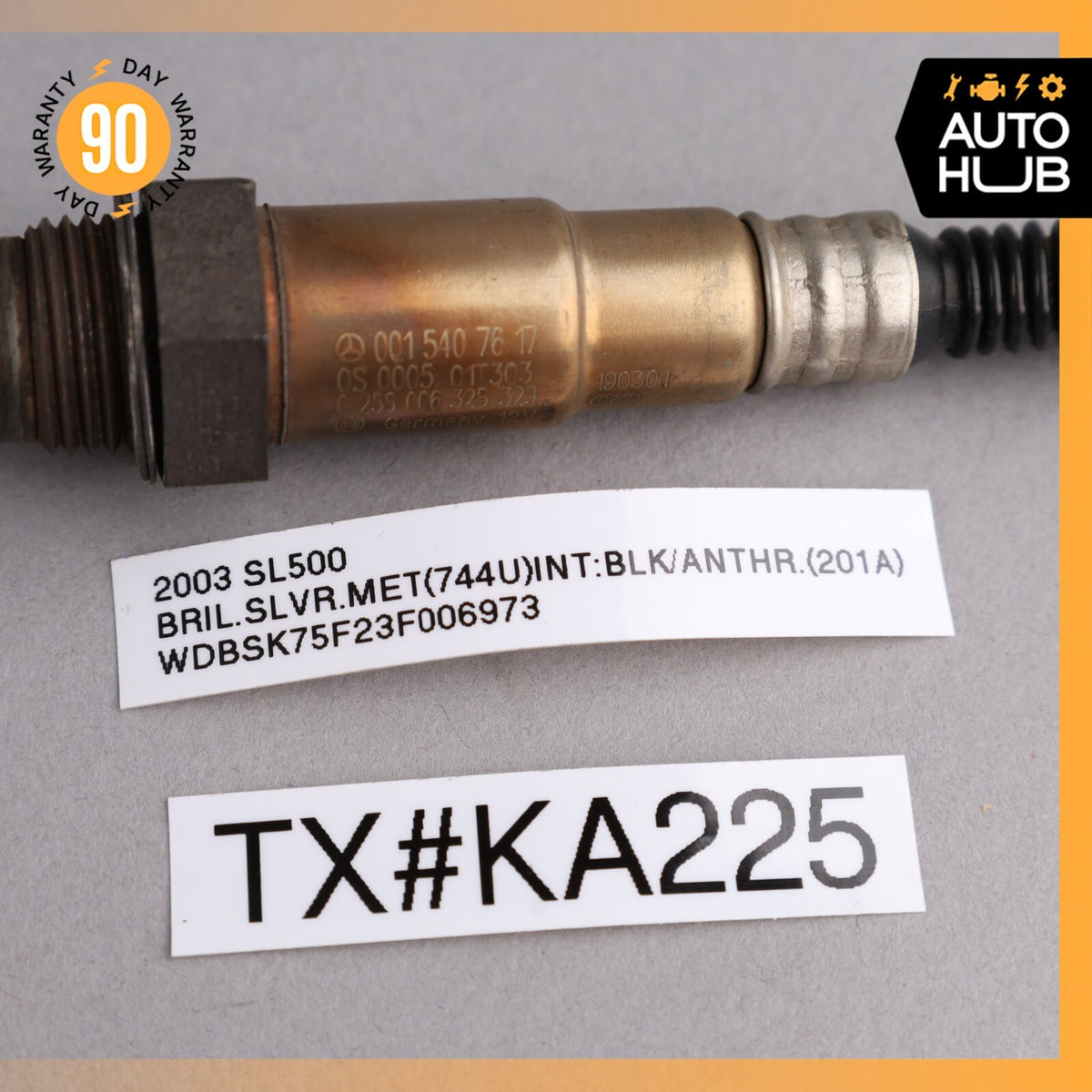 03-08 Mercedes R230 SL500 ML500 E55 AMG Oxygen O2 Sensor Lambda 0015407617 OEM - photo 6