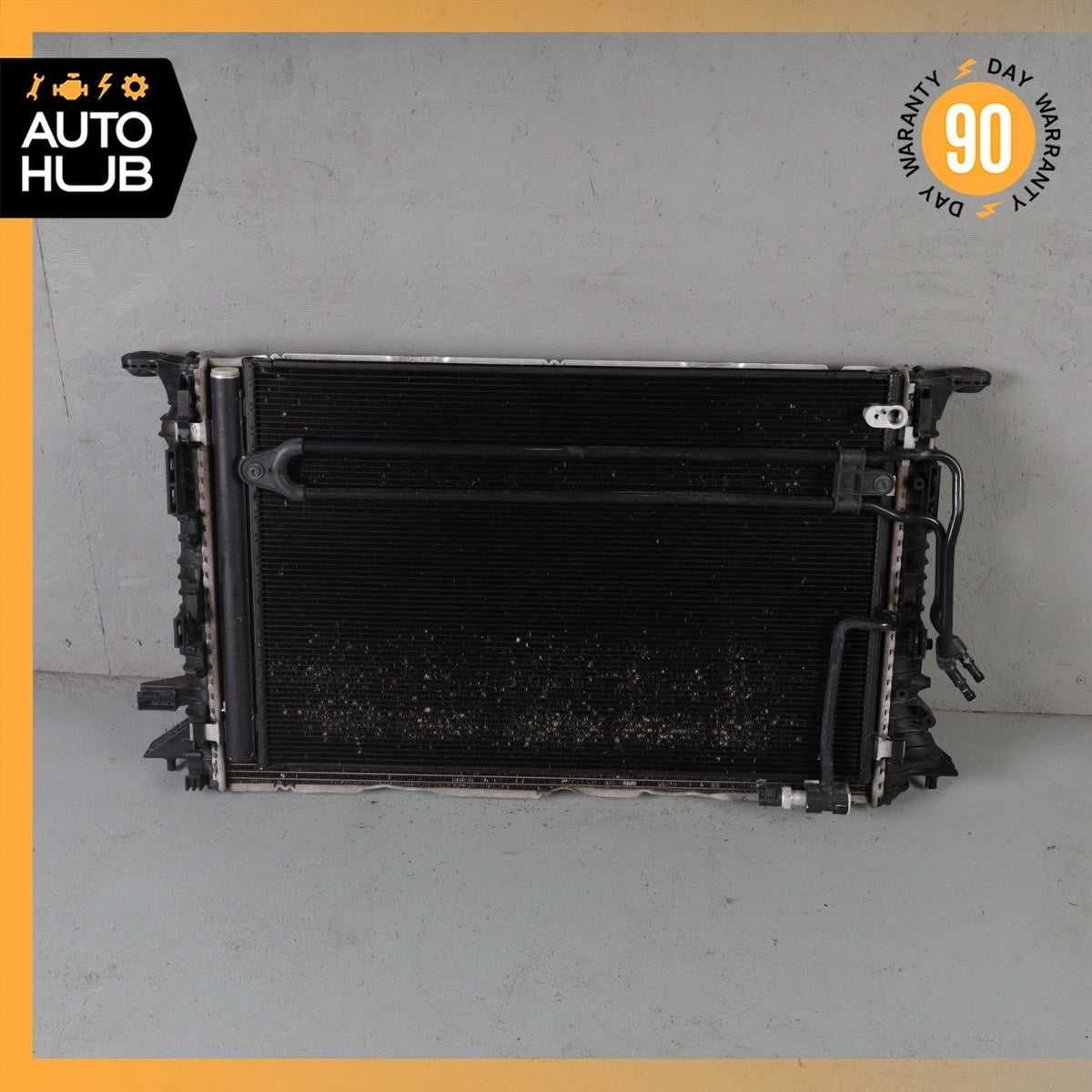 11-12 Audi D4 A8 4.2L Engine Cooling Radiator A/C Condenser Steering Cooler OEM - photo 2