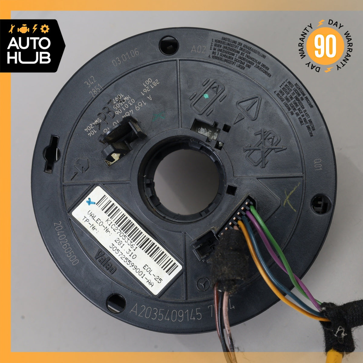 05-07 Mercedes W203 C230 C320 Steering Column Clock Spring Clockspring OEM - photo 3