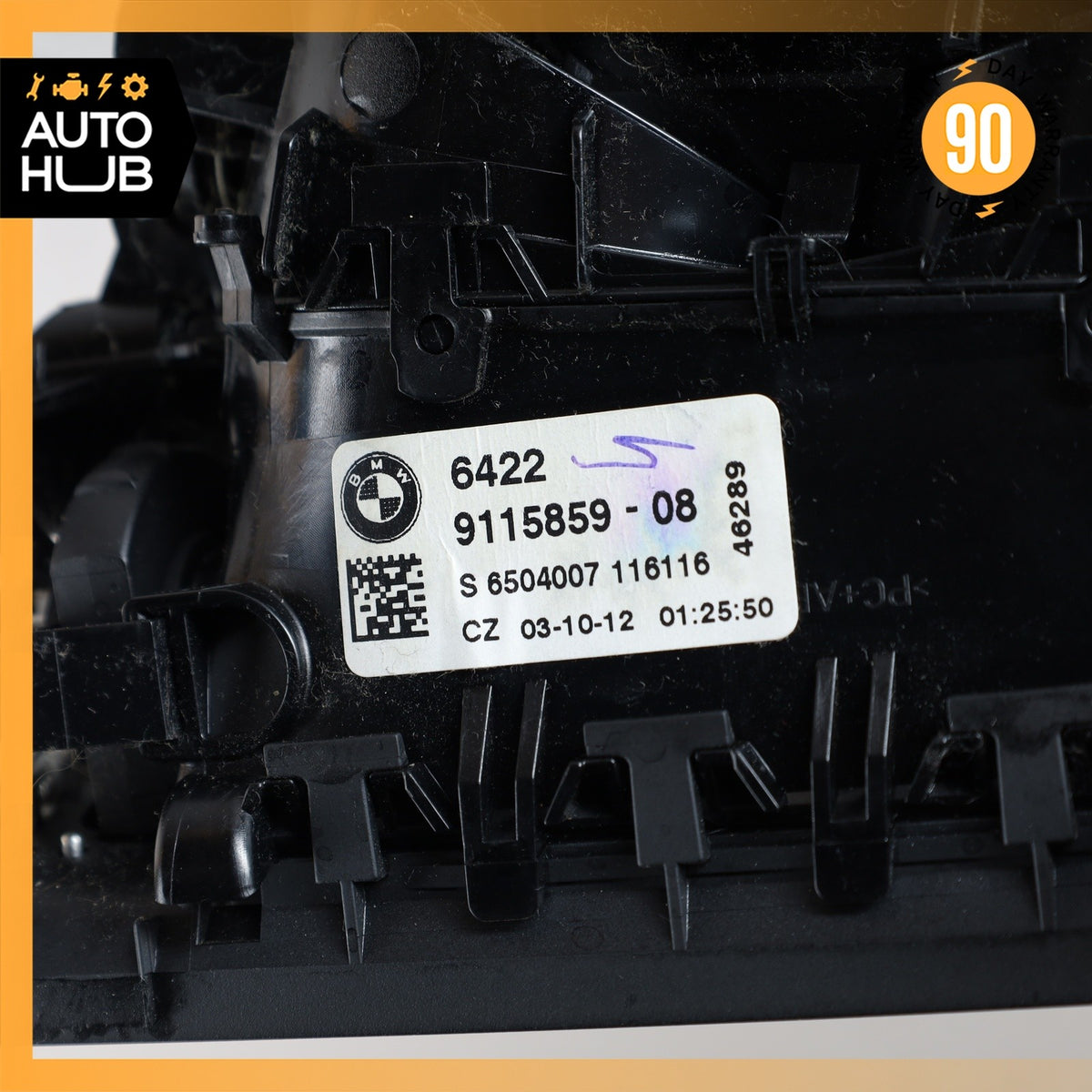 BMW F01 740i Dashboard Center A/C Air Vent Start Switch OEM - photo 19