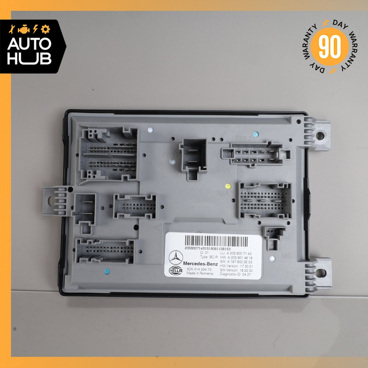 19-23 Mercedes W205 C300 C43 AMG Rear Trunk SAM Control Module OEM 67k - photo 2