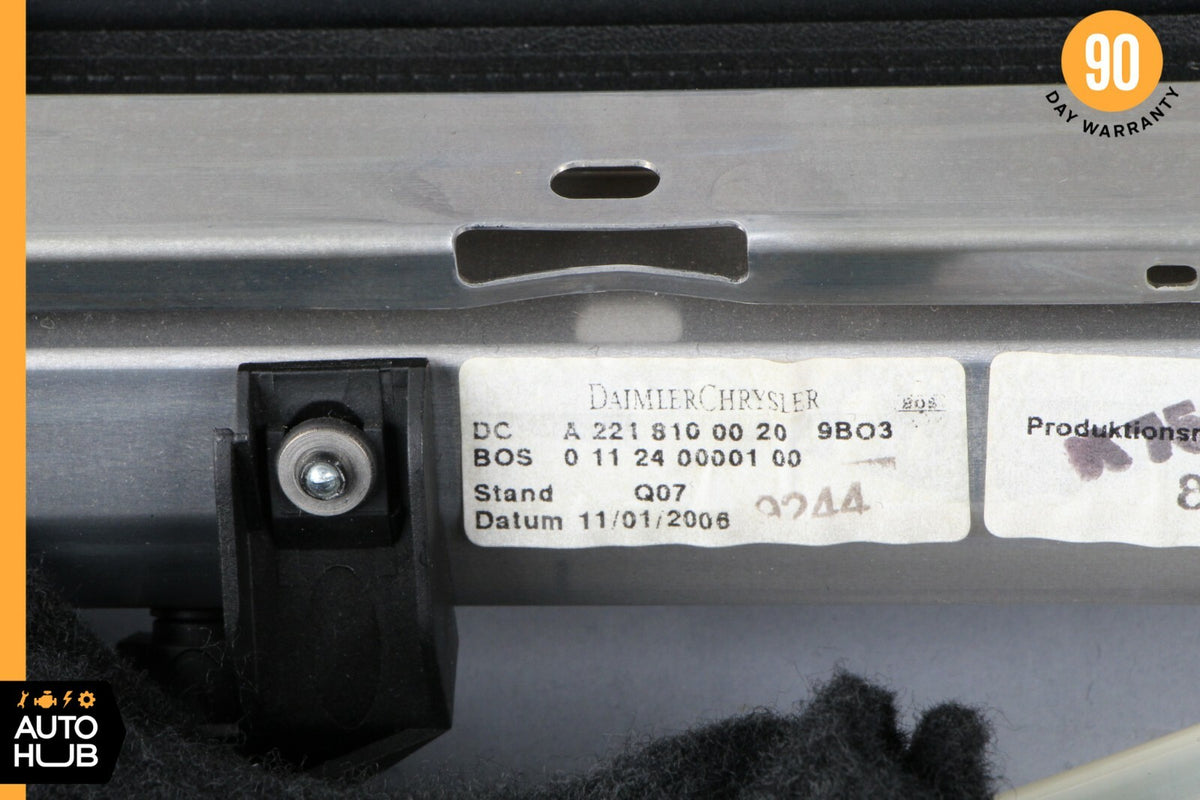 07-13 Mercedes W221 S63 S550 Rear Window Sun Shade Screen Roller Blind Black OEM - photo 11
