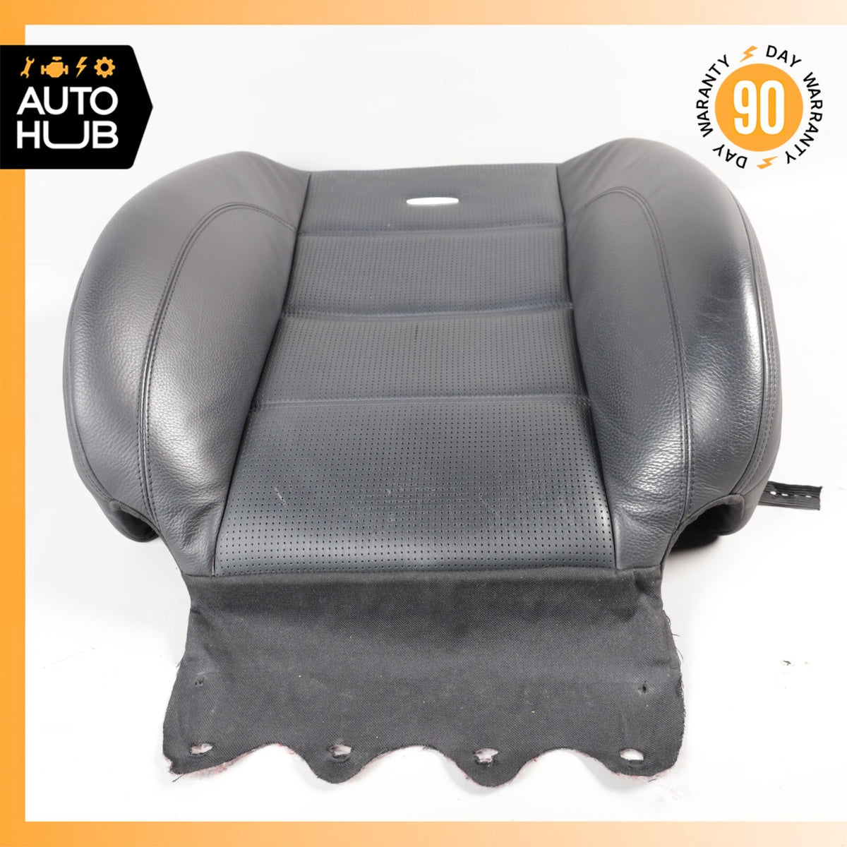 08-13 Mercedes W221 S63 AMG Front Left Driver Side Seat Upper Cushion Black OEM - photo 15