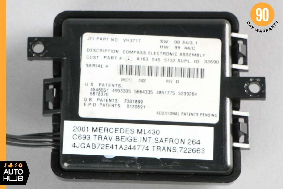 98-03 Mercedes W163 ML430 ML500 ML55 AMG Compass Electronic Control Module OEM - photo 5