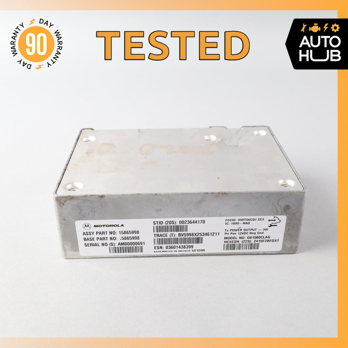04-06 Cadillac XLR Communication Interface Module 15865998 OEM - photo 1