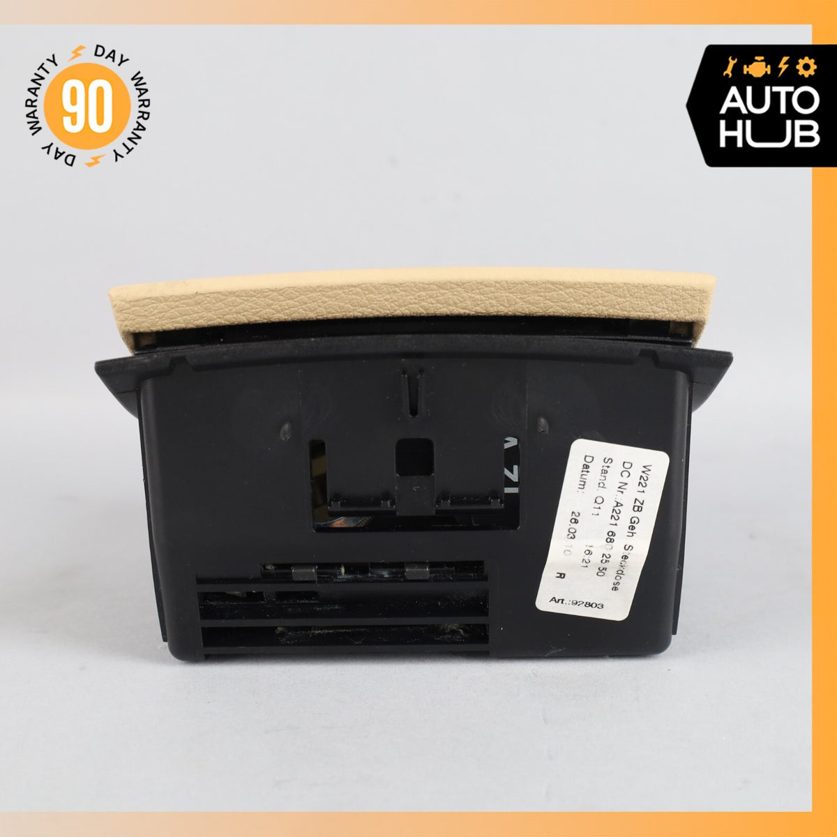 07-09 Mercedes W221 S550 S65 AMG Rear Ashtray Lighter Compartment OEM - photo 8