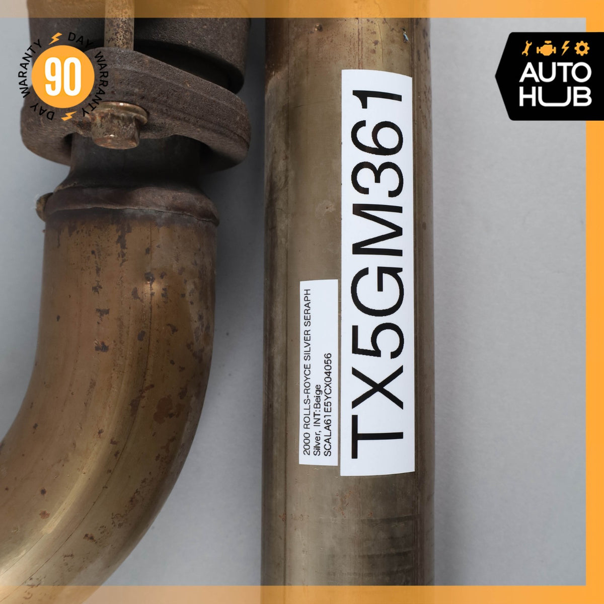 99-02 Rolls Royce Silver Seraph Engine Exhaust Downpipe Right Side PJ26502PB OEM - photo 13