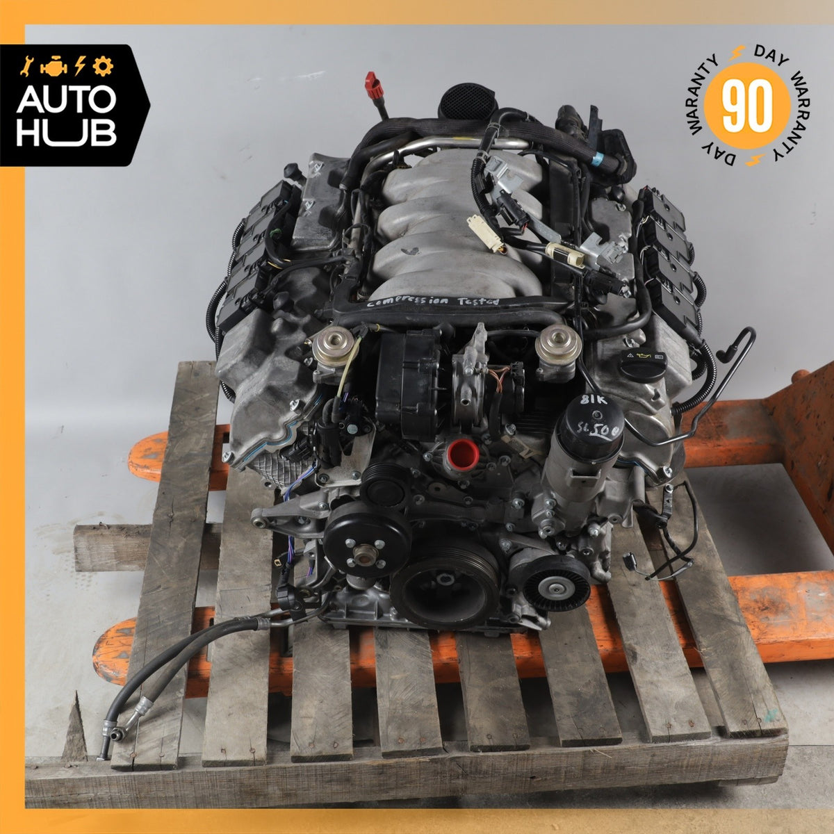 99-06 Mercedes R230 SL500 E500 CLK500 Engine Motor Assembly 5.0 V8 M113 OEM 81k - photo 5