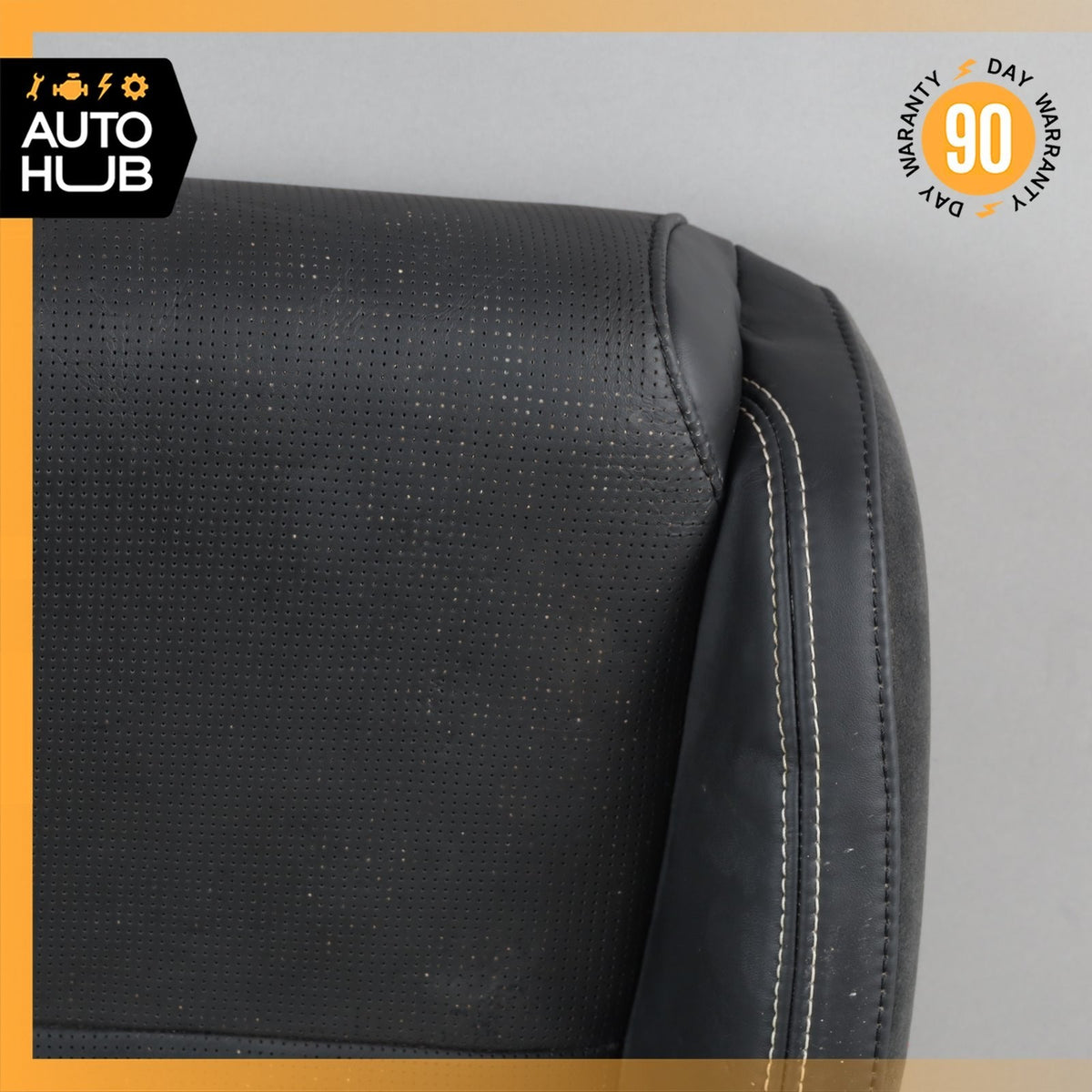 18-20 Jaguar X152 F-Type Front Left Driver Seat Lower Cushion Leather Black OEM - photo 2