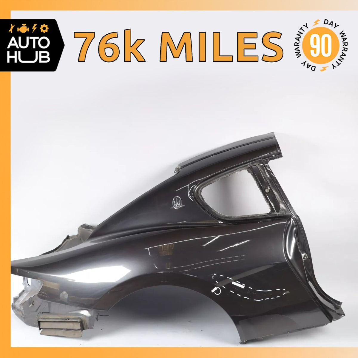 08-18 Maserati GranTurismo M145 Rear Right Side Quarter Panel Cut OEM 76k - photo 1