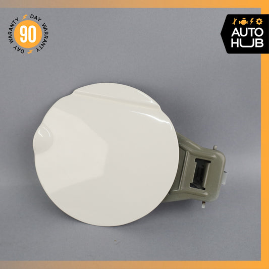 02-05 Ford Thunderbird 3.9L V8 Fuel Filler Gas Tank Door Flap Lid White OEM - photo 1