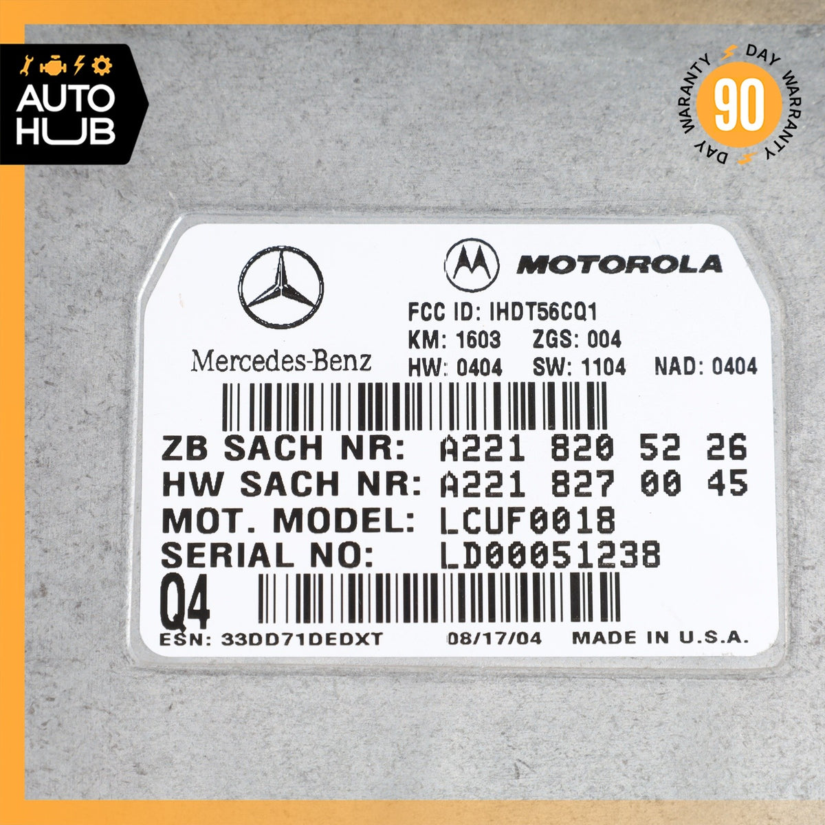 Mercedes W209 CLK500 CLS500 S550 GL450 Voice Communication Control Module OEM - photo 10