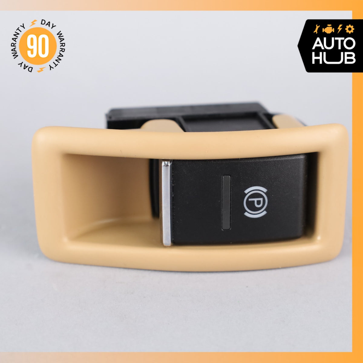 11-18 Porsche Cayenne 958 Electronic Parking Button Switch Beige OEM - photo 7