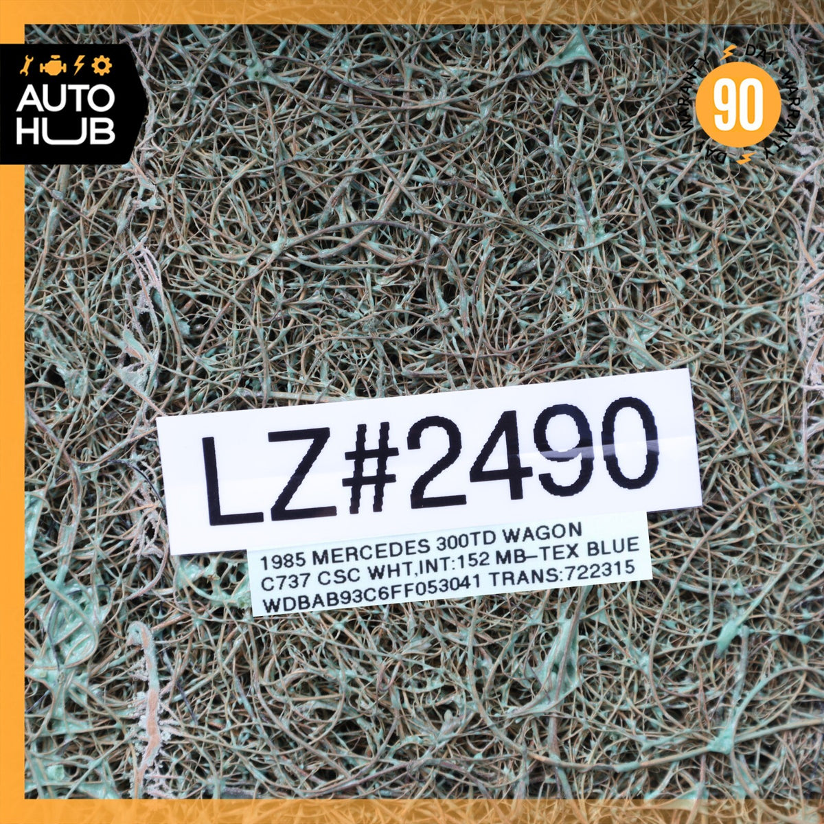 77-85 Mercedes W123 300TD 280E Front Right Side Top Upper Seat Cushion Java OEM - photo 12