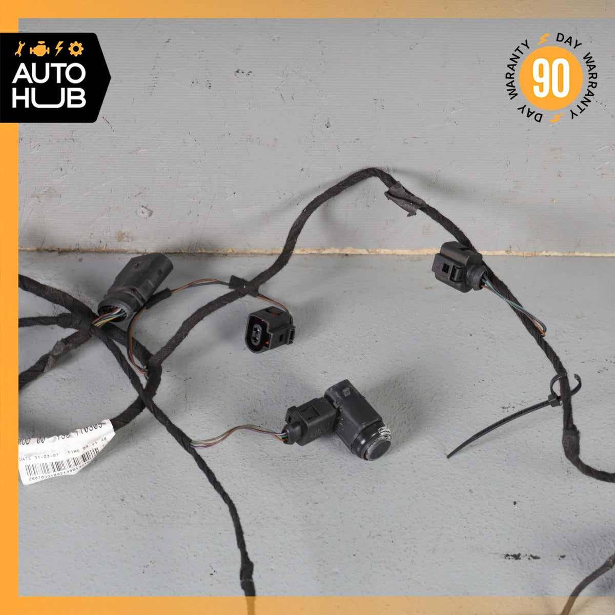 Bentley Continental GTC GT Rear Bumper Parking Sensor Wire Harness PDC OEM 40k - photo 17