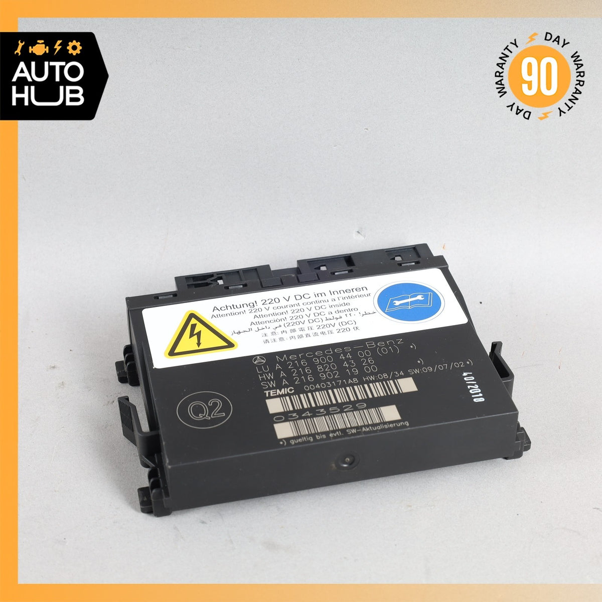 10-14 Mercedes W216 CL550 Front Left or Right Seat Contour Control Module OEM - photo 1