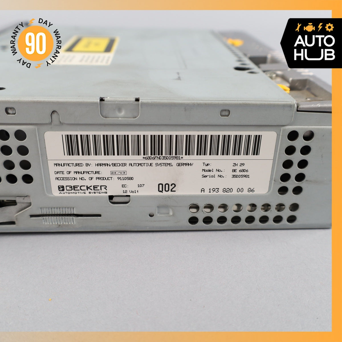 04-08 Chrysler Crossfire AM/FM/CD Becker Grand Prix Radio Player OEM - photo 11