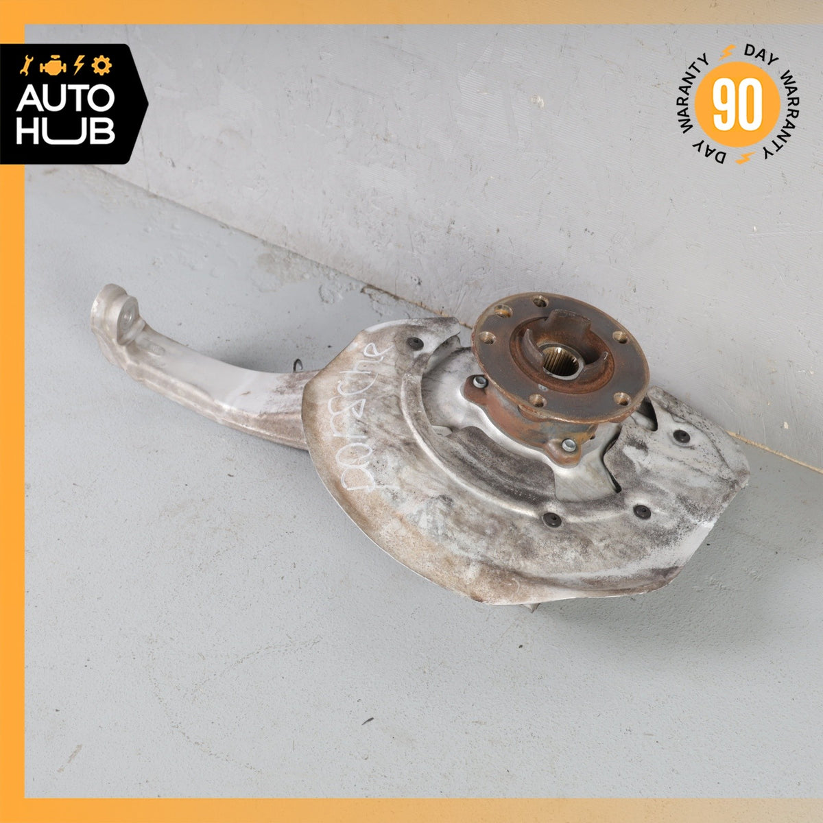 11-18 Porsche Cayenne 958 Front Right Knuckle Spindle 7P0615312B OEM - photo 9