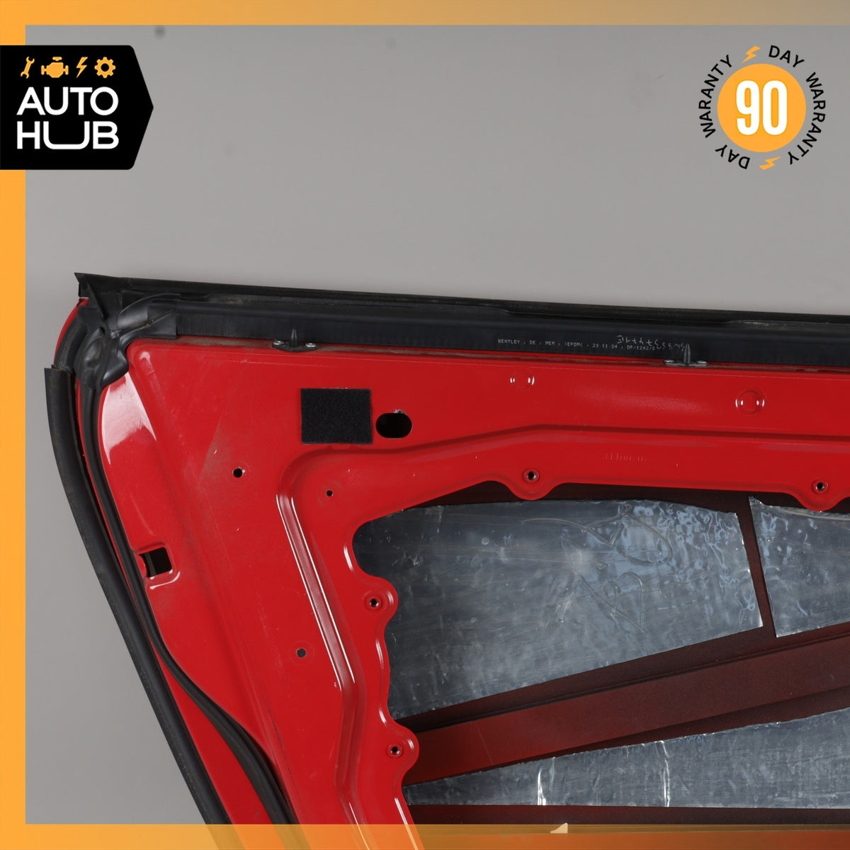 03-09 Bentley Continental GT GTC Left Side Door Shell Frame Panel Red OEM 87k - photo 10