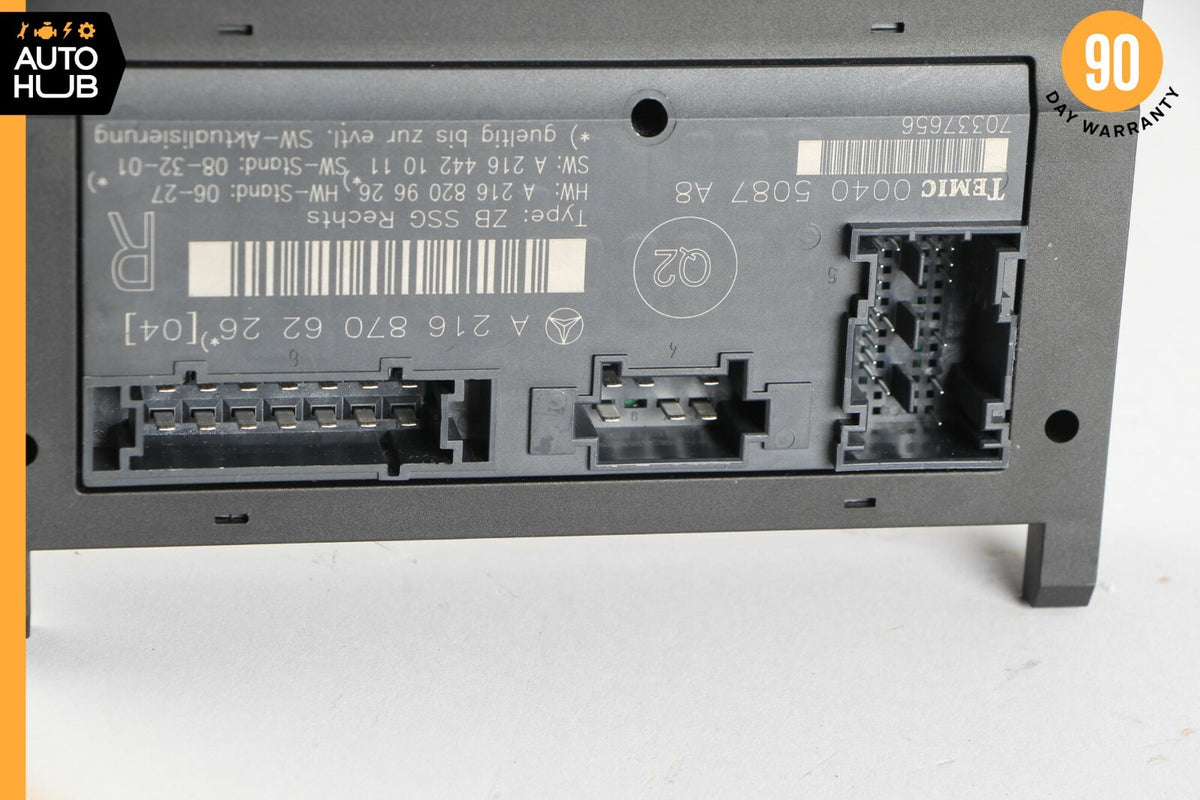 10-14 Mercedes W216 CL550 CL63 AMG Front Right Side Seat Control Module OEM 59k - photo 8