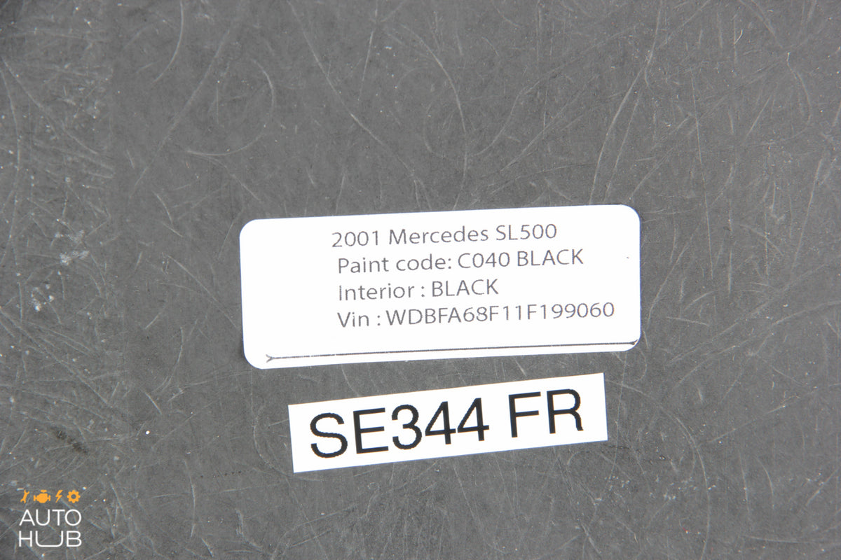 90-02 Mercedes R129 SL500 SL600 Right Side Seat Backrest Cover Panel Trim Black - photo 10