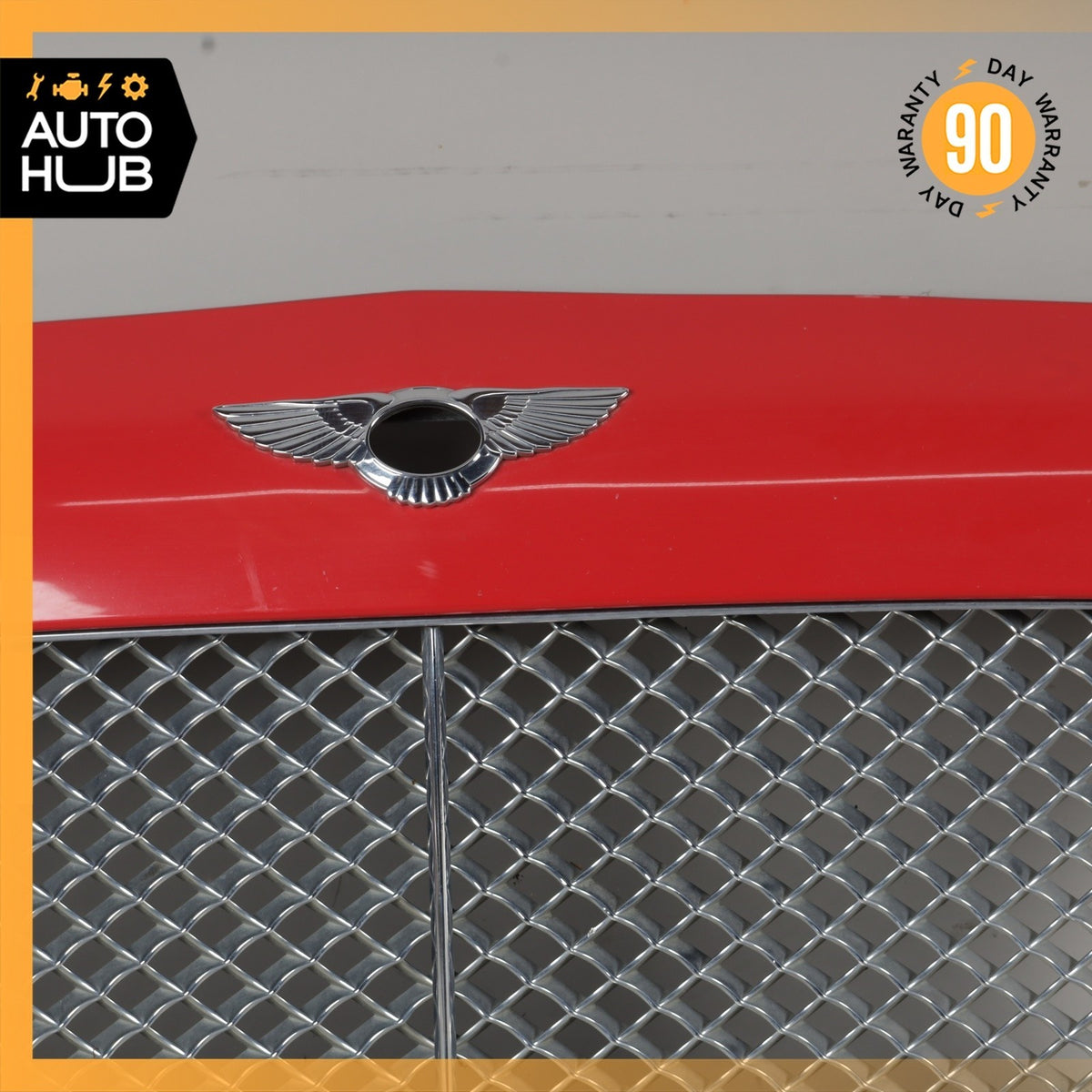 Bentley Continental GT Flying Spur Hood Radiator Grille Grill Red OEM - photo 3