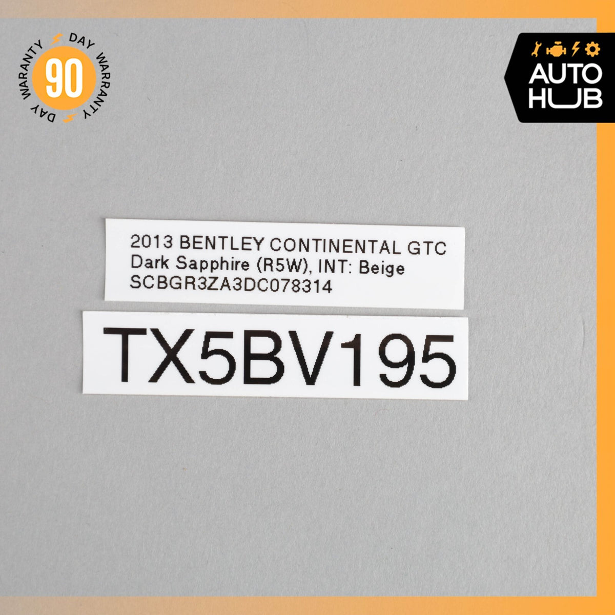 12-15 Bentley Continental GTC GT Front Right Bumper Center Mesh Grille OEM 71k - photo 15