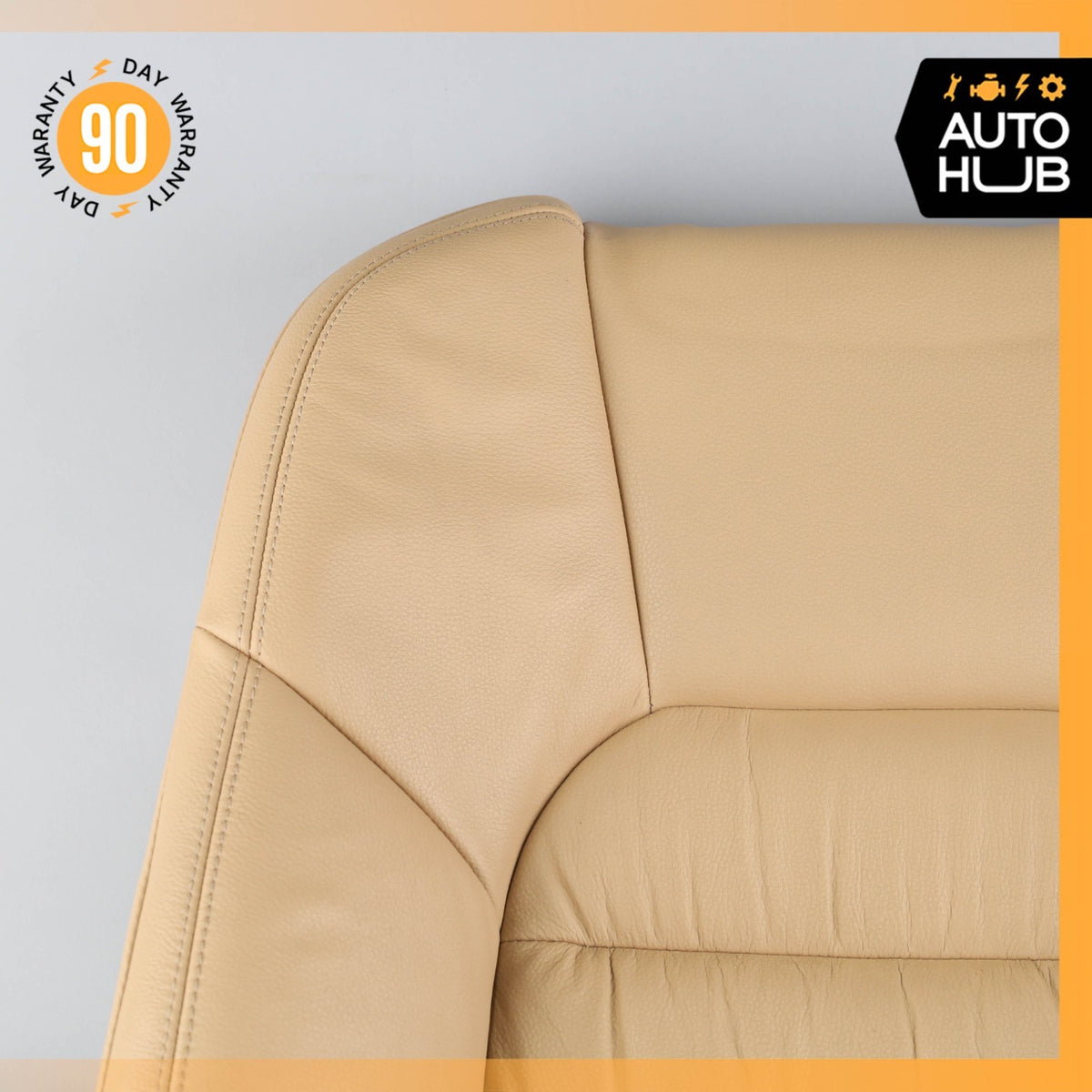 11-18 Porsche Cayenne 958 Front Right Side Seat Upper Cushion Beige OEM - photo 2