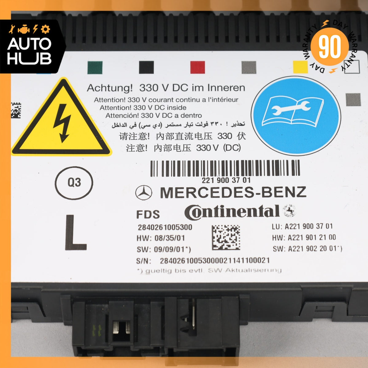 10-13 Mercedes W221 S550 S400 Front Left Seat Dynamic Lumbar Control Module OEM - photo 9