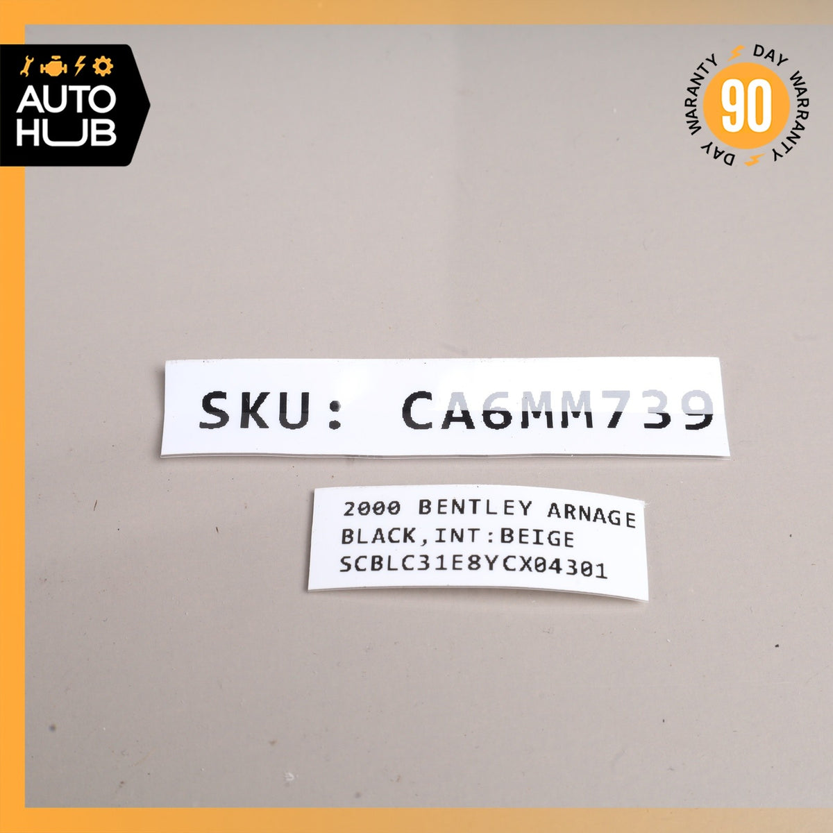 Bentley Arnage Front or Rear Seat Headrest Head Rest Brown OEM 50k - photo 13