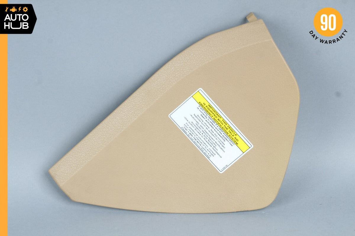 03-09 Mercedes W211 E320 E500 Left Side Dashboard Trim Cover Panel Beige OEM - photo 1