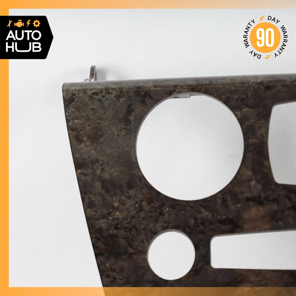 04-08 BMW E64 650i Dashboard Climate Control Cover Panel Trim Wood OEM 65k - photo 2