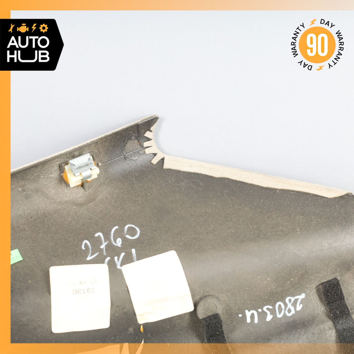 03-12 Mercedes R230 SL55 SL600 Right Top C Pillar Column Cover Trim Suede OEM - photo 8