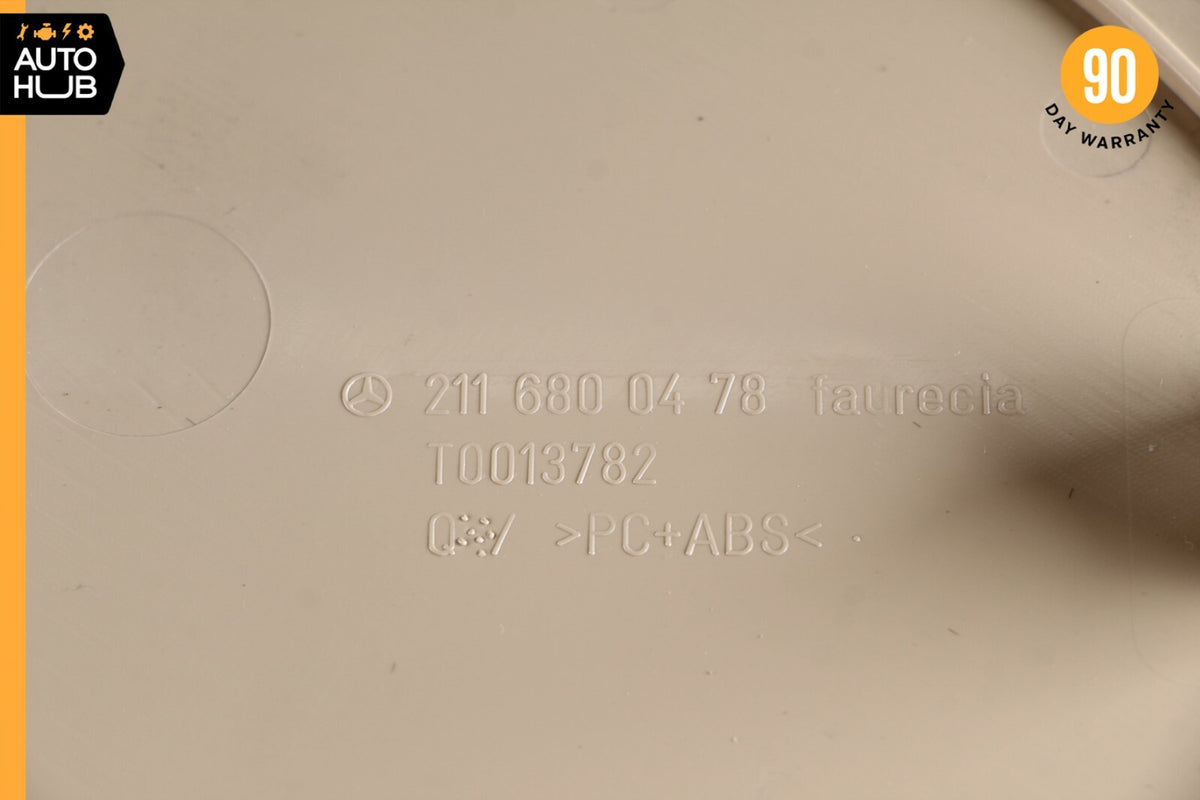06-09 Mercedes W211 E350 E500 Right Side Dashboard Trim Cover Panel Beige OEM - photo 11