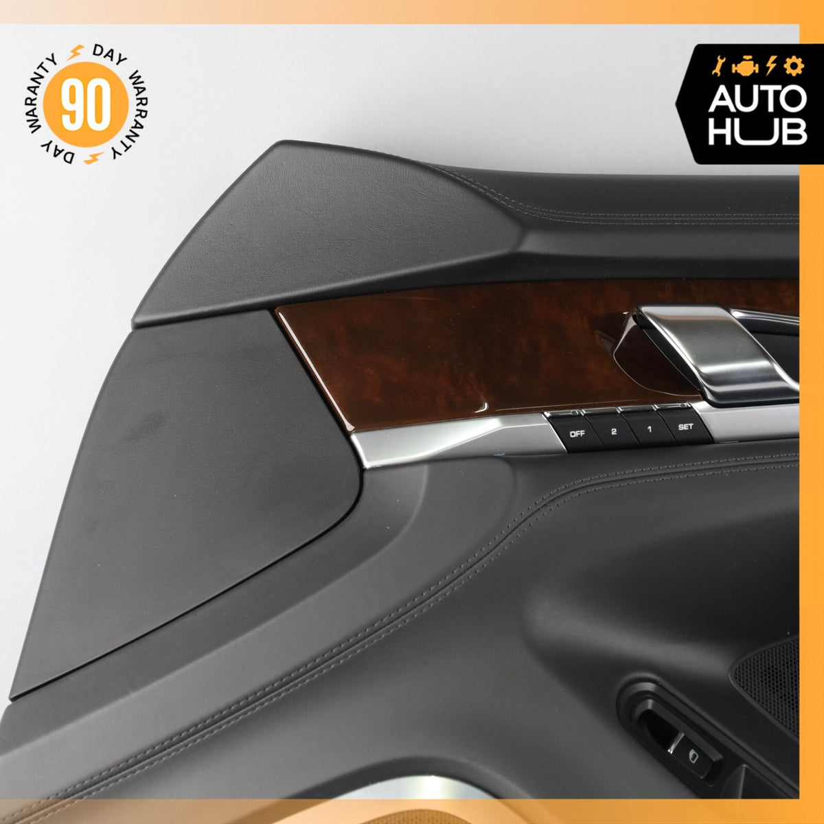 Porsche Panamera 970 Turbo Front Right Side Interior Door Panel Leather OEM 87k - photo 3