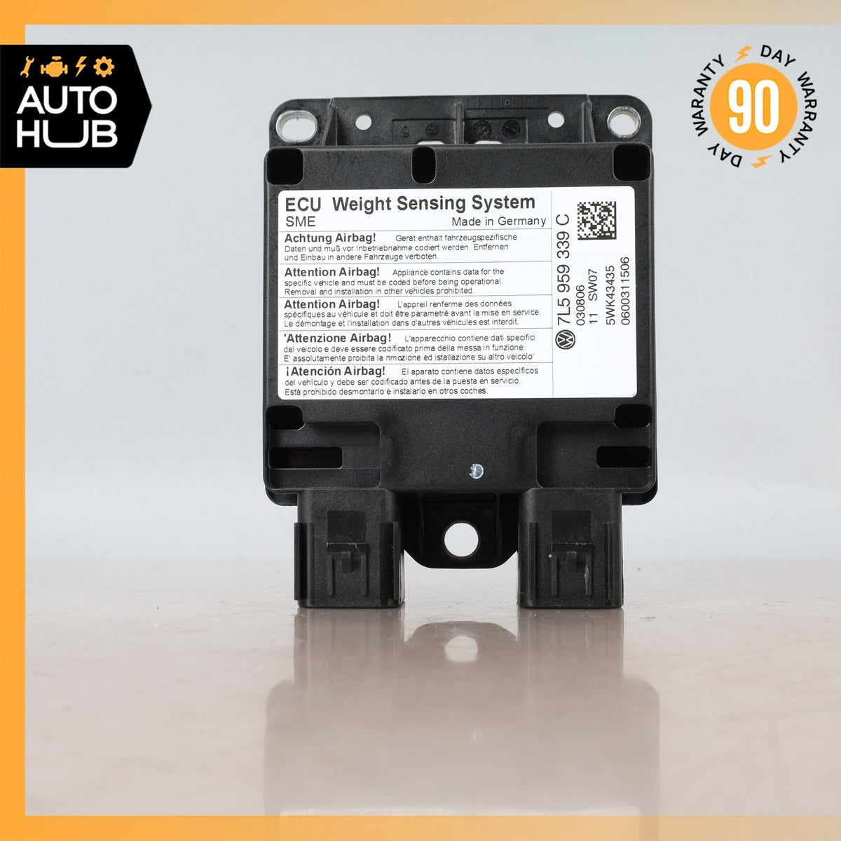 06-10 Porsche Cayenne 955 957 Seat Occupancy Sensor Mat SRS Module OEM 87k - photo 6