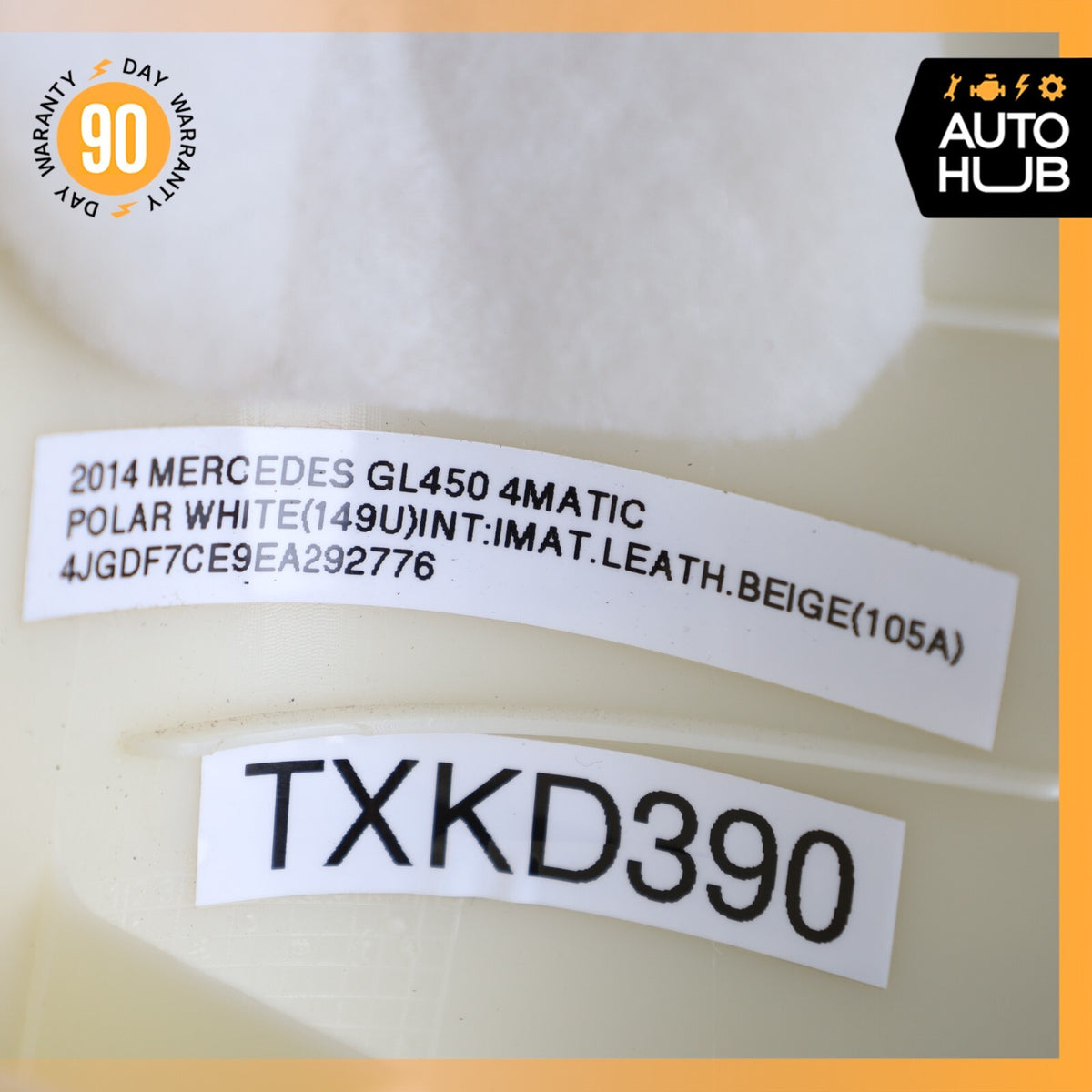 12-19 Mercedes X166 GL450 ML350 Rear Left Side Quarter Upper C Pillar Beige OEM - photo 16