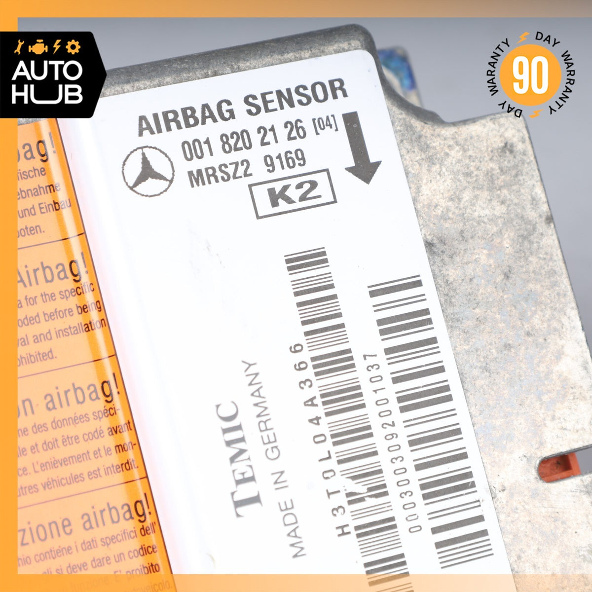 96-02 Mercedes R129 SL500 E420 Airbag Air Bag Sensor SRS Control Module OEM - photo 7