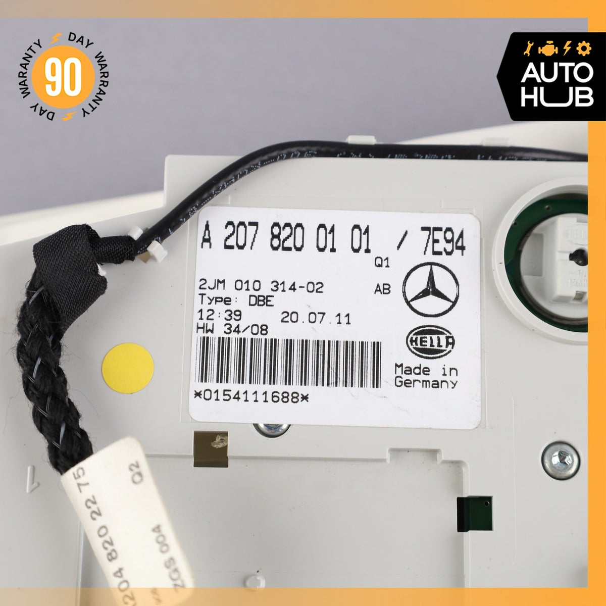 11-16 Mercedes W207 E350 E400 Overhead Dome Light Lamp 2078200101 Gray OEM - photo 12