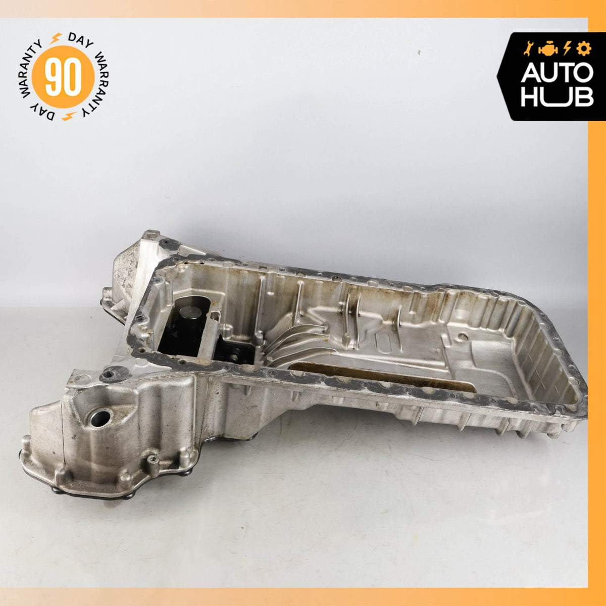 07-12 Mercedes R230 SL550 CLS550 E550 CLK550 Upper & Lower Oil Pan Section OEM - photo 6