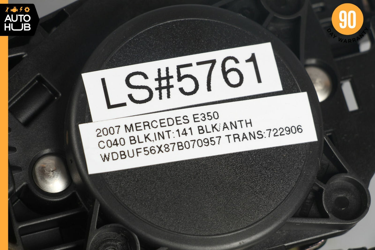 07-09 Mercedes W211 E350 CLS550 Front Right Passenger Side Seat Belt Black OEM - photo 12