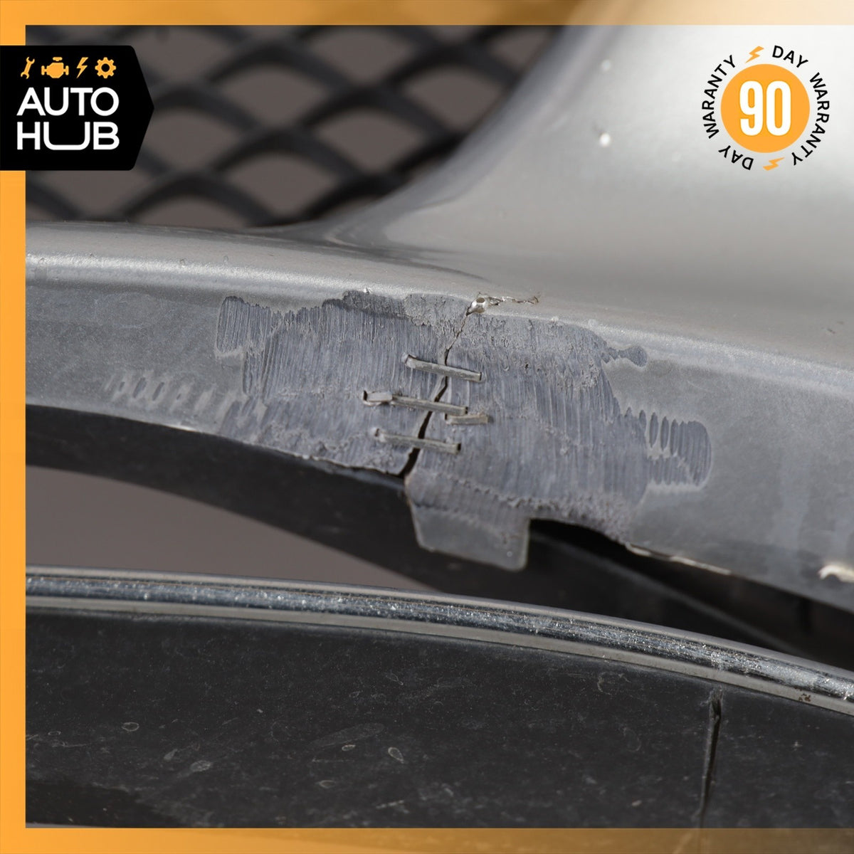 15-18 Mercedes W205 C300 C400 Base Front Bumper Cover Assembly Silver OEM - photo 20