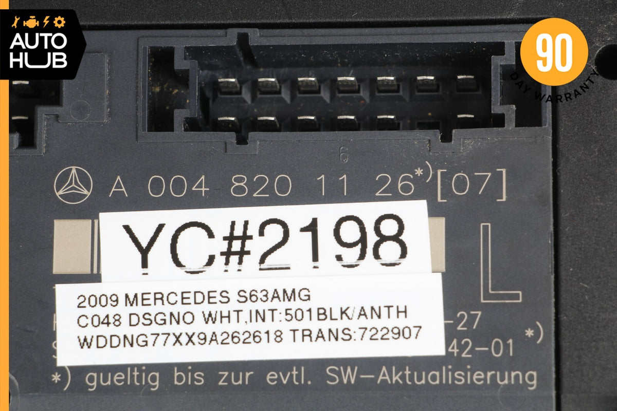07-13 Mercedes W221 S63 S550 Front Left Driver Side Under Seat Control Unit OEM - photo 9